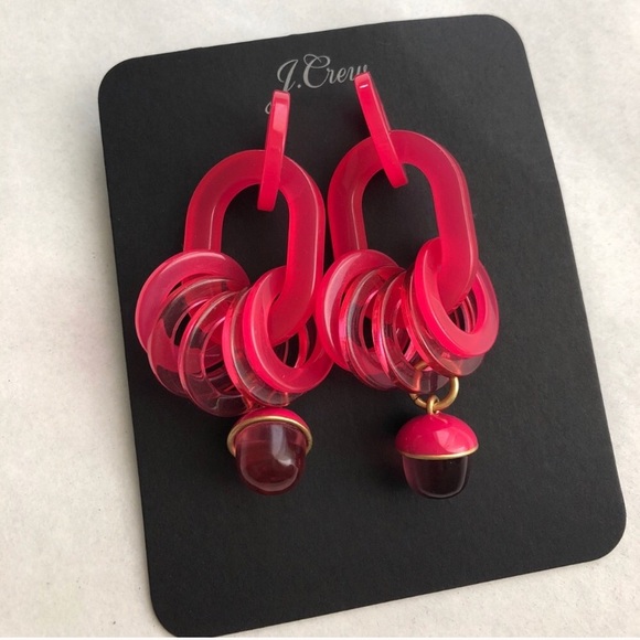 J. Crew Jewelry - bright begonia lucite
